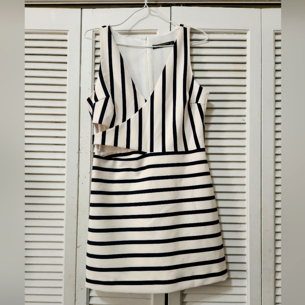 Zara Stripped Jumpsuit Dress